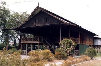 Traditional Kaili house in Palu